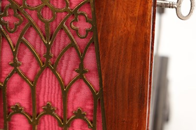Lot 116 - CHARLES COPE, LONDON A REGENCY FIGURED MAHOGANY EGYPTIAN DOUBLE FUSEE BRACKET CLOCK