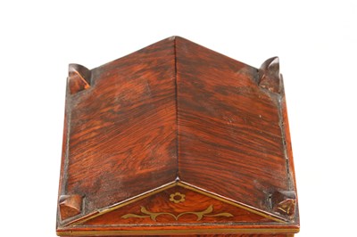 Lot A CIRCA 1815 ENGLISH ROSEWOOD MINIATURE TWIN FUSEE MANTEL CLOCK BY RICHARD CLARKE & SONS, LONDON