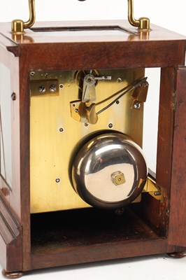 Lot SHEPPARD, BRISTOL. A SMALL ROSEWOOD DOUBLE FUSEE FOUR-GLASS LIBRARY CLOCK