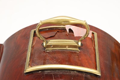 Lot WILLIAM FENTON, LONDON. A GEORGE III FIGURED MAHOGANY VERGE BRACKET CLOCK