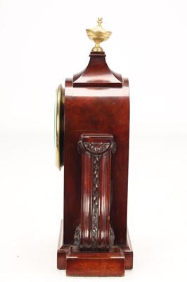 Lot BROCKBANK & ATKINS, LONDON. AN EARLY 19TH CENTURY MAHOGANY EIGHT DAY MARINE CHRONOMETER MANTEL CLOCK