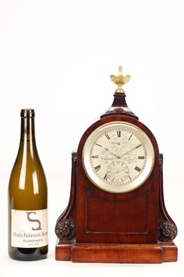 Lot BROCKBANK & ATKINS, LONDON. AN EARLY 19TH CENTURY MAHOGANY EIGHT DAY MARINE CHRONOMETER MANTEL CLOCK