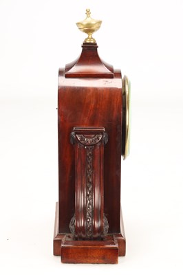 Lot BROCKBANK & ATKINS, LONDON. AN EARLY 19TH CENTURY MAHOGANY EIGHT DAY MARINE CHRONOMETER MANTEL CLOCK
