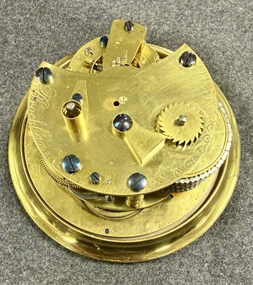 Lot 190 - BROCKBANK & ATKINS, LONDON. AN EARLY 19TH CENTURY MAHOGANY EIGHT DAY MARINE CHRONOMETER MANTEL CLOCK