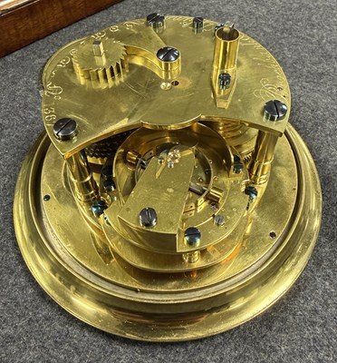 Lot 190 - BROCKBANK & ATKINS, LONDON. AN EARLY 19TH CENTURY MAHOGANY EIGHT DAY MARINE CHRONOMETER MANTEL CLOCK