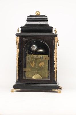 Lot GRAVELL & TOLKEIN, LONDON. A GEORGE III ORMOLU MOUNTED TRIPLE FUSEE QUARTER CHIMING BRACKET CLOCK