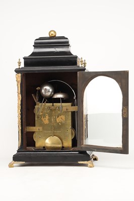 Lot GRAVELL & TOLKEIN, LONDON. A GEORGE III ORMOLU MOUNTED TRIPLE FUSEE QUARTER CHIMING BRACKET CLOCK
