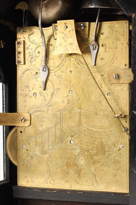 Lot THOMAS LOZANO, LONDON. A GEORGE III ORMOLU MOUNTED TRIPLE FUSEE QUARTER CHIMING BRACKET CLOCK