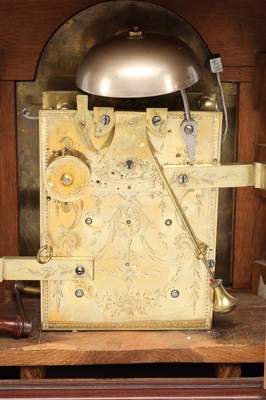 Lot ROBERT BEST, LONDON. A GEORGE III ORMOLU MOUNTED FIGURED MAHOGANY VERGE BRACKET CLOCK WITH ALARM