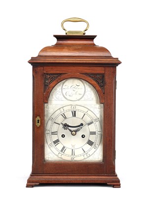 Lot JOHN KIRKWOOD, REDPATH. A GEORGE III WALNUT VERGE STRIKING BRACKET CLOCK