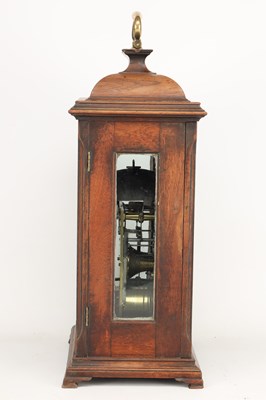 Lot JOHN KIRKWOOD, REDPATH. A GEORGE III WALNUT VERGE STRIKING BRACKET CLOCK