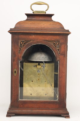 Lot JOHN KIRKWOOD, REDPATH. A GEORGE III WALNUT VERGE STRIKING BRACKET CLOCK