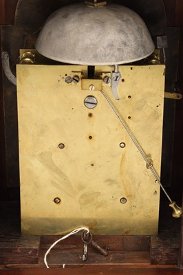 Lot JOHN KIRKWOOD, REDPATH. A GEORGE III WALNUT VERGE STRIKING BRACKET CLOCK