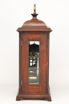 Lot JOHN KIRKWOOD, REDPATH. A GEORGE III WALNUT VERGE STRIKING BRACKET CLOCK