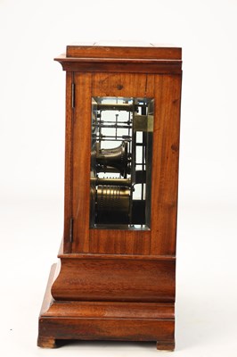 Lot WEBSTER, LONDON. A VICTORIAN MAHOGANY FOUR GLASS DOUBLE FUSEE BRACKET CLOCK