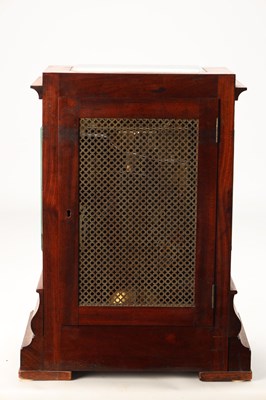 Lot WEBSTER, LONDON. A VICTORIAN MAHOGANY FOUR GLASS DOUBLE FUSEE BRACKET CLOCK