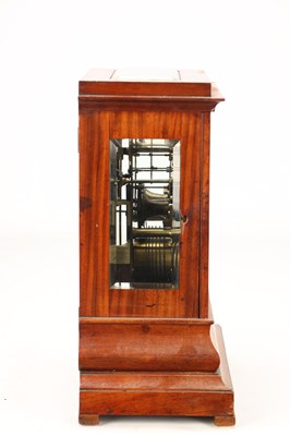 Lot WEBSTER, LONDON. A VICTORIAN MAHOGANY FOUR GLASS DOUBLE FUSEE BRACKET CLOCK
