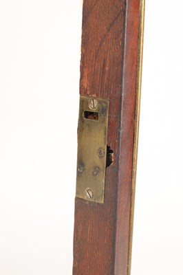 Lot A GEORGE III FIGURED MAHOGANY PAD TOP VERGE BRACKET CLOCK