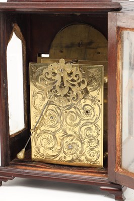 Lot THOMAS HILL, LONDON A GEORGE I VERGE TIMEPIECE BRACKET CLOCK MOVEMENT IN LATER CASE