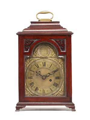 Lot THOMAS HILL, LONDON A GEORGE I VERGE TIMEPIECE BRACKET CLOCK MOVEMENT IN LATER CASE