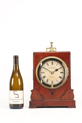 Lot ALBION SNELL, LONDON. AN EARLY 19TH CENTURY MAHOGANY NIGHTWATCHMAN'S TIMEPIECE