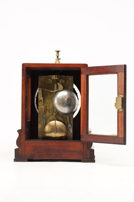 Lot ALBION SNELL, LONDON. AN EARLY 19TH CENTURY MAHOGANY NIGHTWATCHMAN'S TIMEPIECE