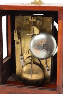 Lot ALBION SNELL, LONDON. AN EARLY 19TH CENTURY MAHOGANY NIGHTWATCHMAN'S TIMEPIECE