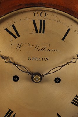 Lot W. WILLIAMS, BRECON. A WELSH REGENCY PAD TOP FIGURED MAHOGANY BRACKET CLOCK