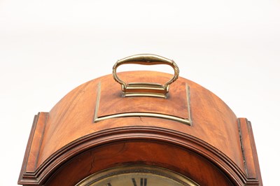 Lot W. WILLIAMS, BRECON. A WELSH REGENCY PAD TOP FIGURED MAHOGANY BRACKET CLOCK