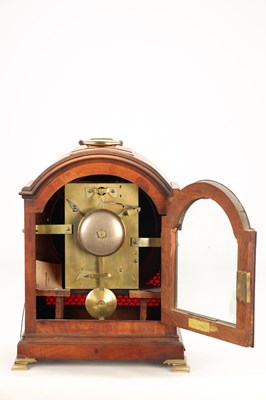 Lot W. WILLIAMS, BRECON. A WELSH REGENCY PAD TOP FIGURED MAHOGANY BRACKET CLOCK