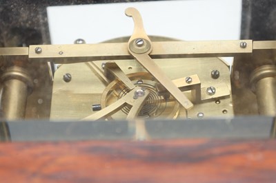 Lot 201 - JAMES MURRAY, LONDON. A REGENCY ROSEWOOD FOUR-GLASS LIBRARY CLOCK