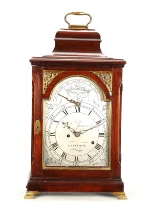 Lot WILLIAM JONES, LONDON AN UNUSUAL GEORGE III FRUITWOOD MUSICAL VERGE BRACKET CLOCK