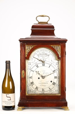 Lot WILLIAM JONES, LONDON AN UNUSUAL GEORGE III FRUITWOOD MUSICAL VERGE BRACKET CLOCK
