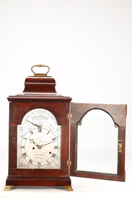 Lot WILLIAM JONES, LONDON AN UNUSUAL GEORGE III FRUITWOOD MUSICAL VERGE BRACKET CLOCK