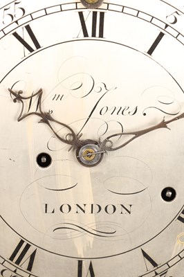 Lot WILLIAM JONES, LONDON AN UNUSUAL GEORGE III FRUITWOOD MUSICAL VERGE BRACKET CLOCK