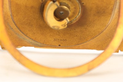 Lot ATT. THOMAS COLE, LONDON A MID 19TH CENTURY GILT BRASS ENGRAVED STRUT CLOCK RETAILED BY C.F. HANCOCK, LONDON