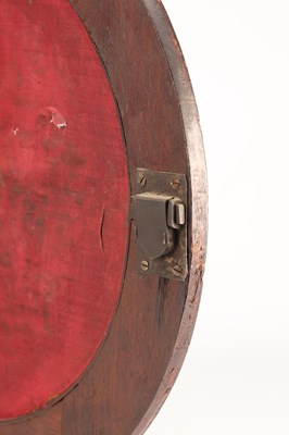 Lot 17 - SAMUEL THORPE, ABBERLEY. A LARGE GEORGE III MAHOGANY AND SATINWOOD INLAID TRIPLE FUSEE QUARTER CHIMING BRACKET CLOCK