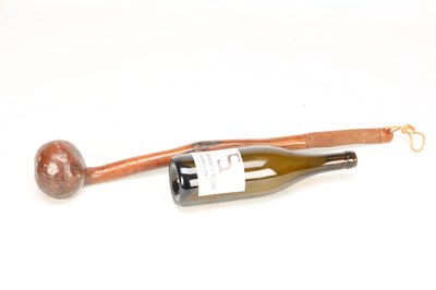 Lot AN AFRICAN ZULU HARDWOOD KNOBKERRIE