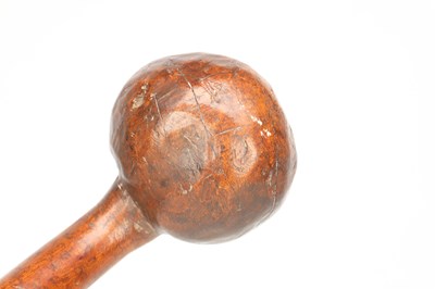 Lot AN AFRICAN ZULU HARDWOOD KNOBKERRIE