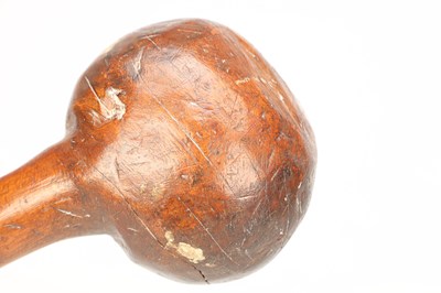 Lot AN AFRICAN ZULU HARDWOOD KNOBKERRIE