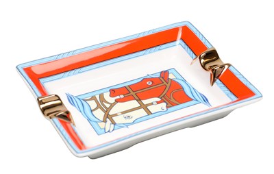 Lot HERMES PARIS A FRENCH PORCELAIN ASH TRAY