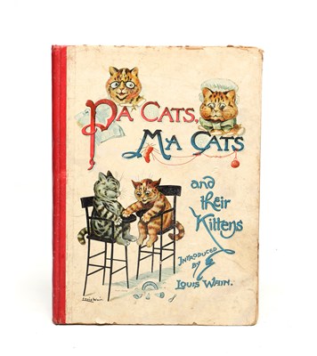 Lot LOUIS WAIN AN EARLY 20TH CENTURY RAPHAEL TUCK ILLUSTRATED CHILDREN'S BOOK PA CATS, MA CATS AND THEIR KITTENS