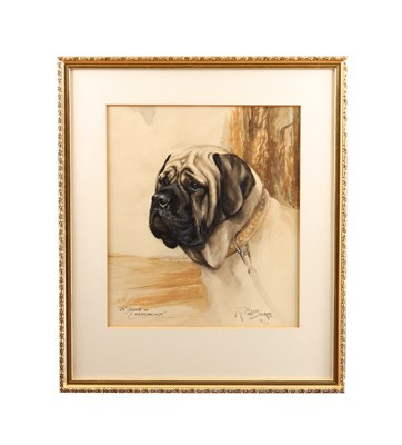 Lot REUBEN WARD BINKS (BRITISH 1880-1950) A WATERCOLOUR TITLED 'CH. CEDRIC OF ASHENHURST'