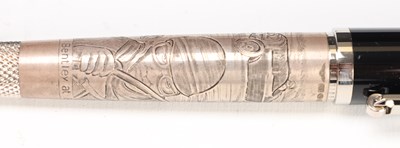 Lot A TIBALDI FOR BENTLEY AT BROOKLANDS STERLING SILVER FOUNTAIN PEN NO. 207/550