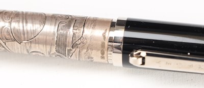 Lot A TIBALDI FOR BENTLEY AT BROOKLANDS STERLING SILVER FOUNTAIN PEN NO. 207/550