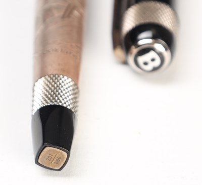 Lot A TIBALDI FOR BENTLEY AT BROOKLANDS STERLING SILVER FOUNTAIN PEN NO. 207/550