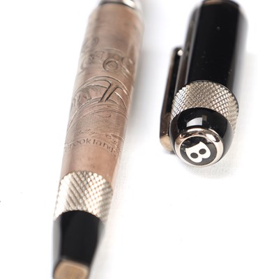 Lot A TIBALDI FOR BENTLEY AT BROOKLANDS STERLING SILVER FOUNTAIN PEN NO. 207/550