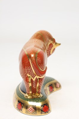 Lot A LIMITED EDITION ROYAL CROWN DERBY HARRODS IMARI BULL NO. 328