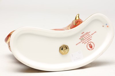 Lot A LIMITED EDITION ROYAL CROWN DERBY HARRODS IMARI BULL NO. 328
