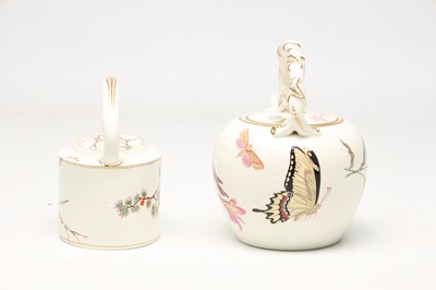 Lot TWO LATE 19TH CENTURY WEDGWOOD TEAPOTS
